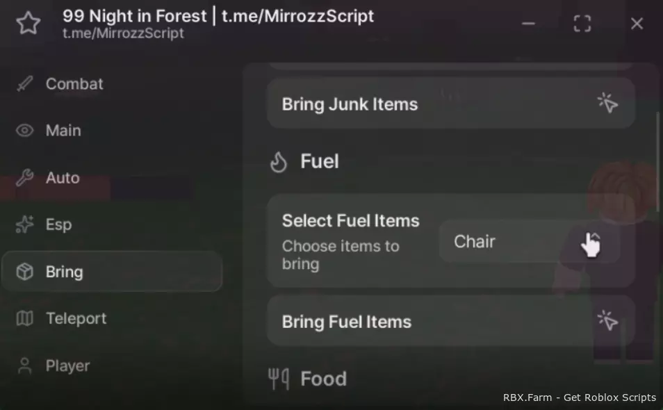 99 Nights In The Forest Script Mirrozz HUB | Keyless, Auto Upgrade Campfire