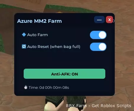 Murder Mystery 2 (MM2) Script Azure Farm GUI