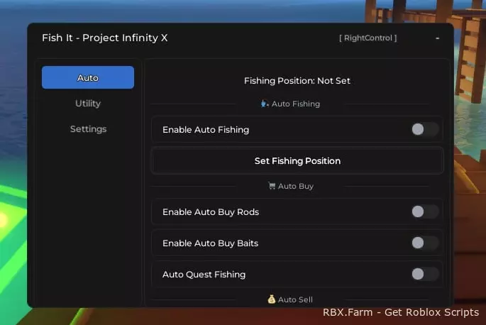 Fish it Script Infinity X: Auto Fishing, Auto Sell, Auto Quests and More