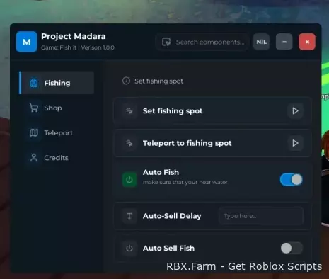 Fish It Script Project Madara - Auto Fish, Auto Sell, Auto Buy