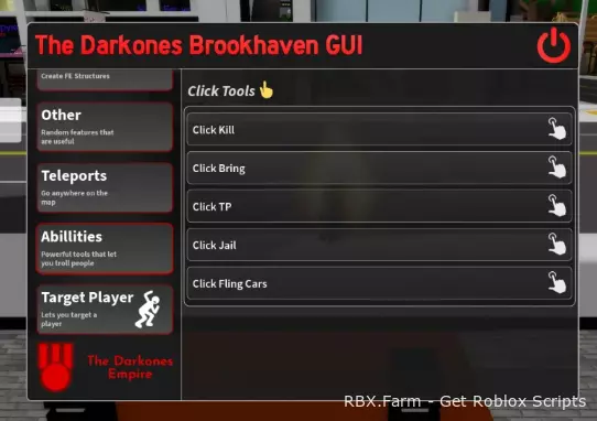 The Darkones Brookhaven Script GUI