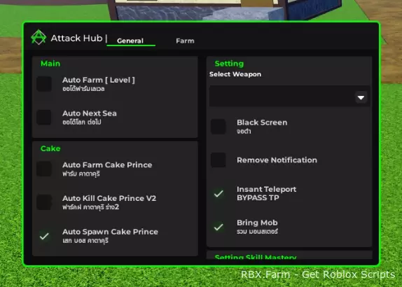 Attak Hub Blox Fruits Script FREE