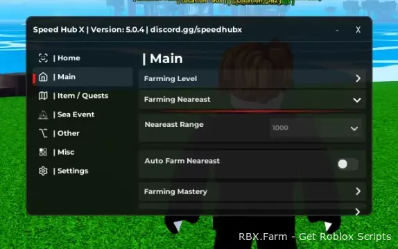 Blox Fruits Script SpeedHubX Best GUI: Auto Farm Level, Auto Farm Fruits