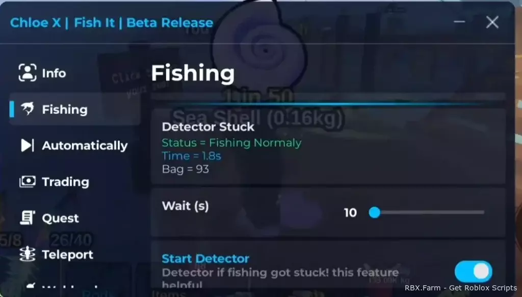 Fish it Script NEW Chloe X Hub - Instant Fishing, Auto Sell, Auto Quest