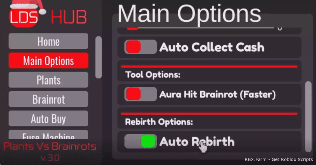 Plants Vs Brainrots Script GUI - Auto Collect Cash, Auto Hit