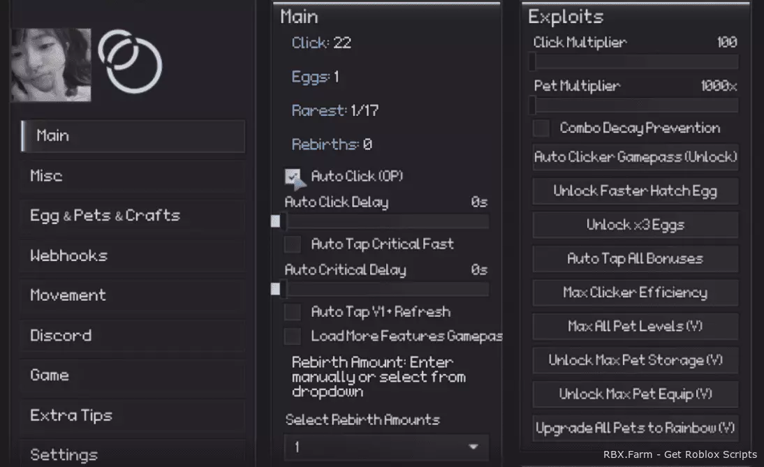 Tap Simulator Script GUI Roblox - Auto Click, Auto Use Boost